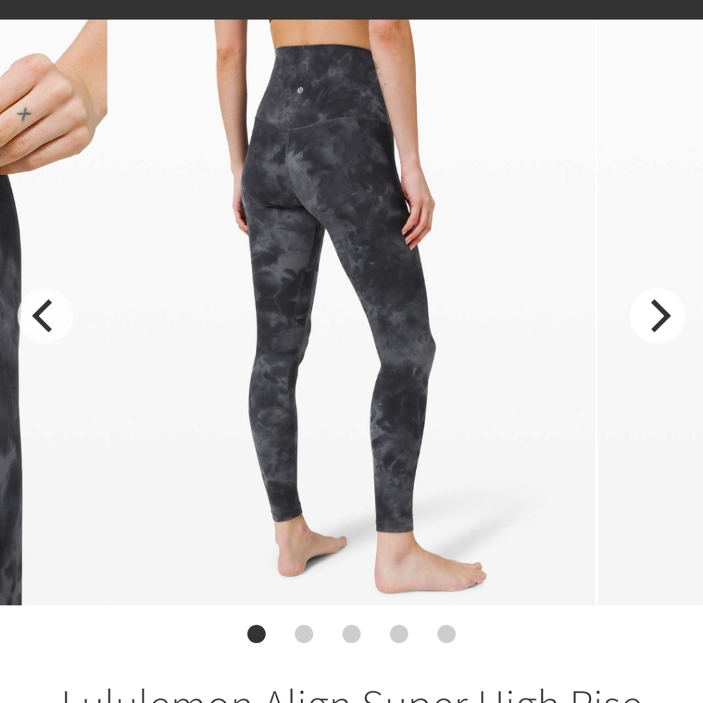 Lululemon align HR Tie dye pant 25"